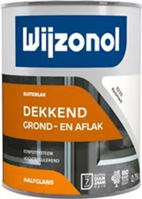 Wereldwijde Verzending Wijzonol dekkend halfglans roomwit 9235 750ml